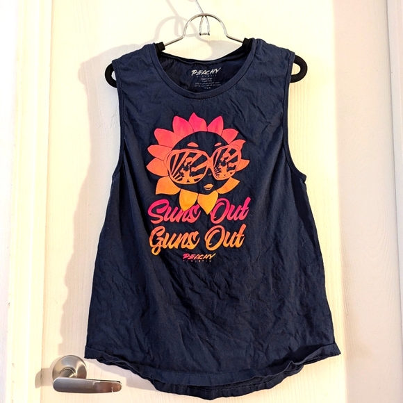 Sun's Out Guns Out Peachy Athletic muscle tank - Picture 1 of 3